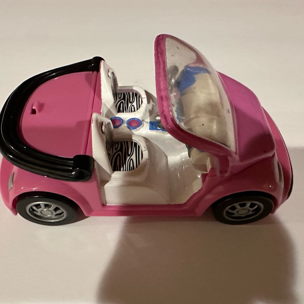 Stylish Pink Convertible Toy Car